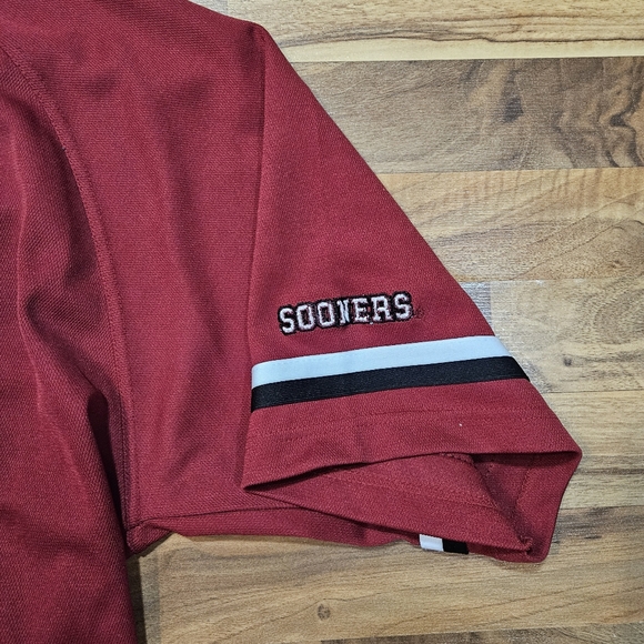 Vintage Oklahoma Sooners Baseball Jersey Men’s Size L Playmaker Top of the World - Picture 4 of 11